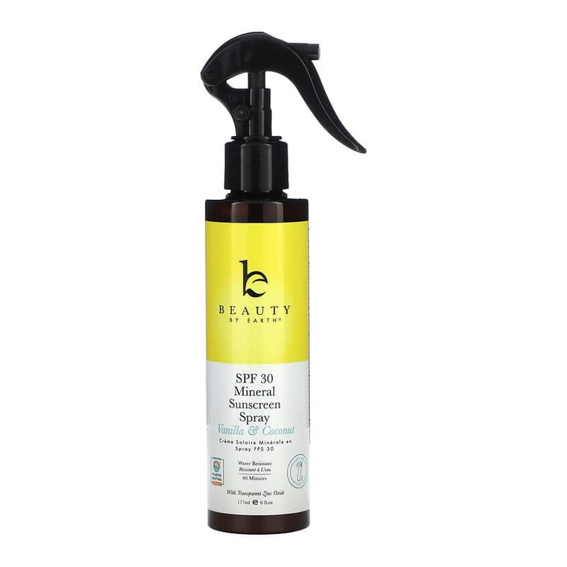 Mineral Sunscreen Spray, SPF 30, Vanilla & Coconut