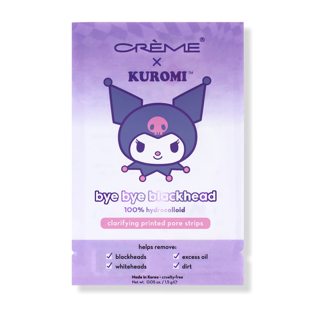 Kuromi Bye Bye Blackheads Printed Pore Strips