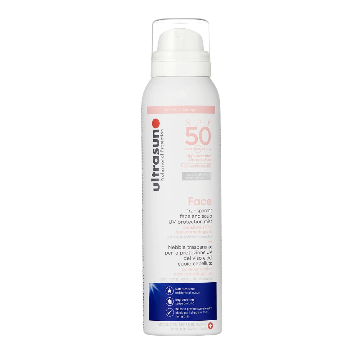 UV Face and Scalp Mist SPF50