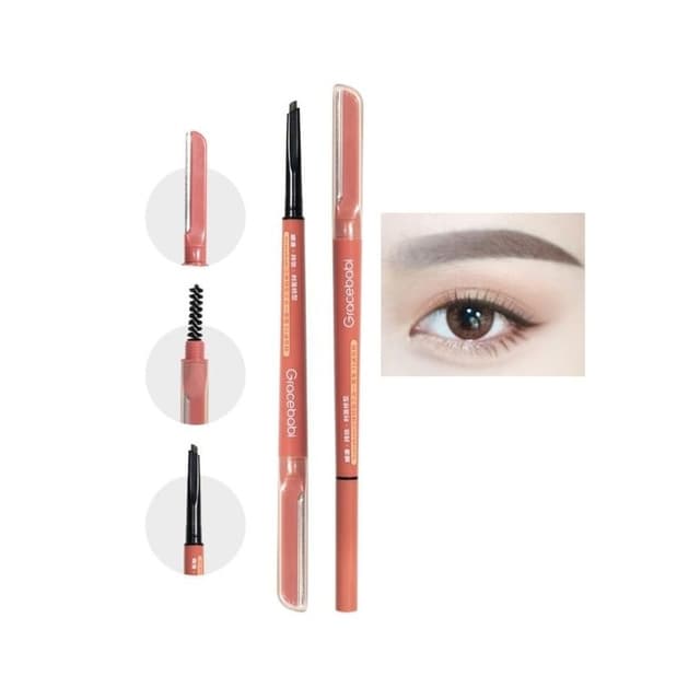 3 in 1 eyebrow pencil, #02 Black
