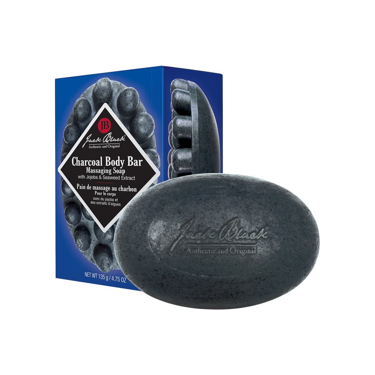 Charcoal Body Bar Massaging Soap