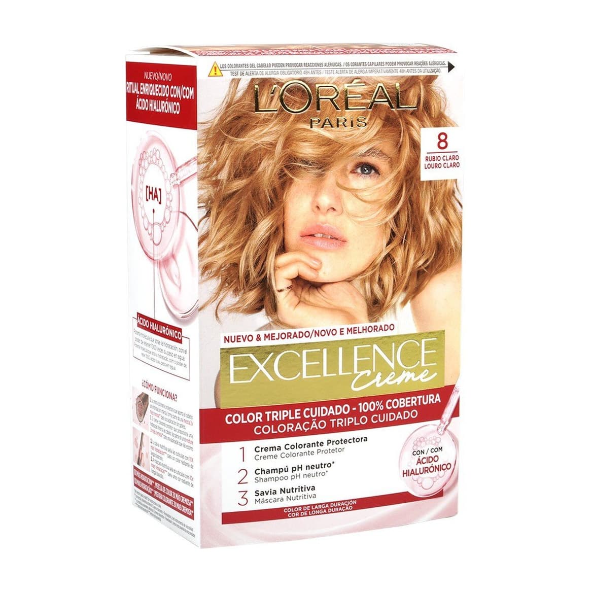 Excellence Creme Hair Dye 8 Natural Blonde