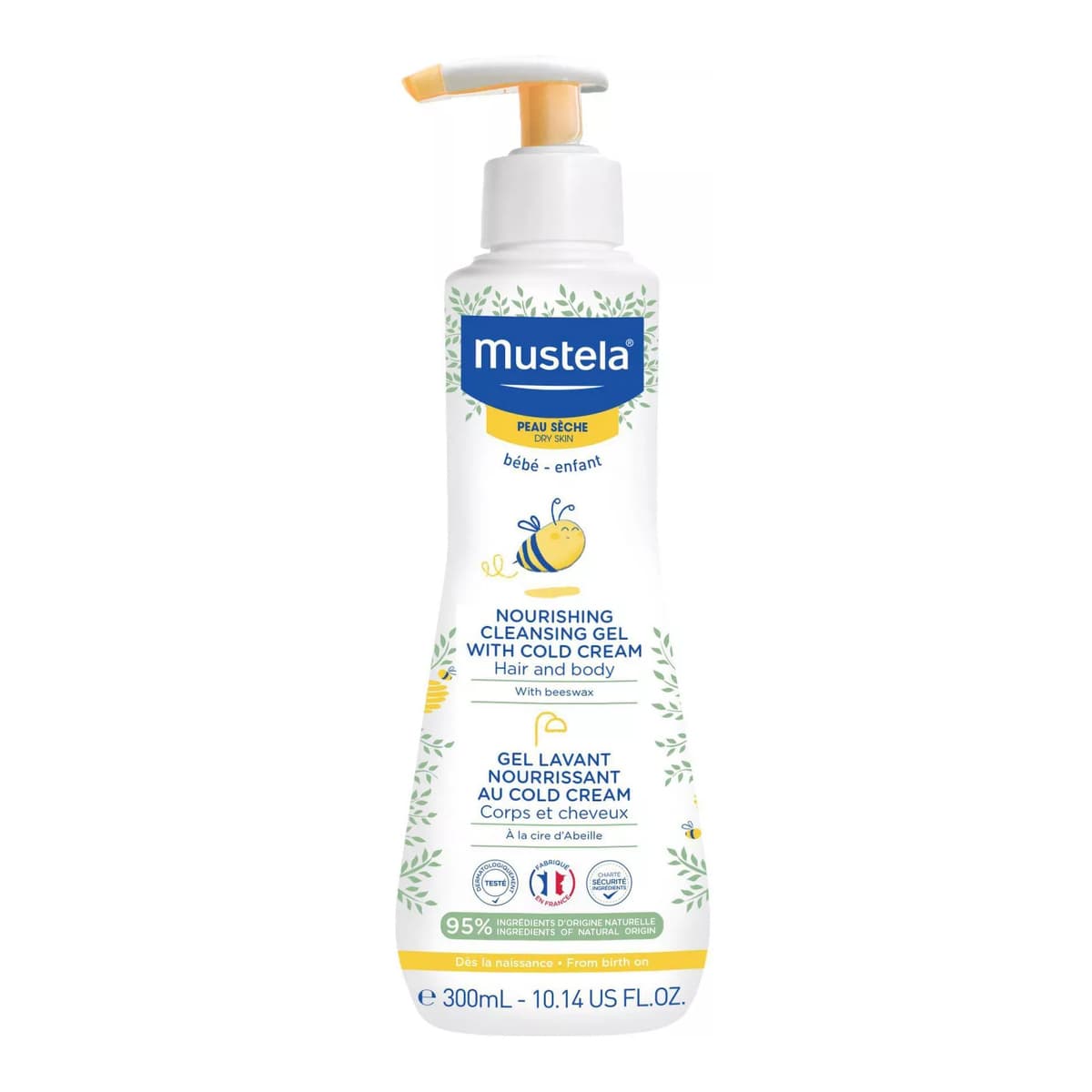 Nourishing Baby Cleansing Gel with Cold Cream,Baby Body Wash and Baby Shampoo