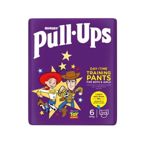 Pull-Up Unisex Day Time Training Nappy Pants, Size 6