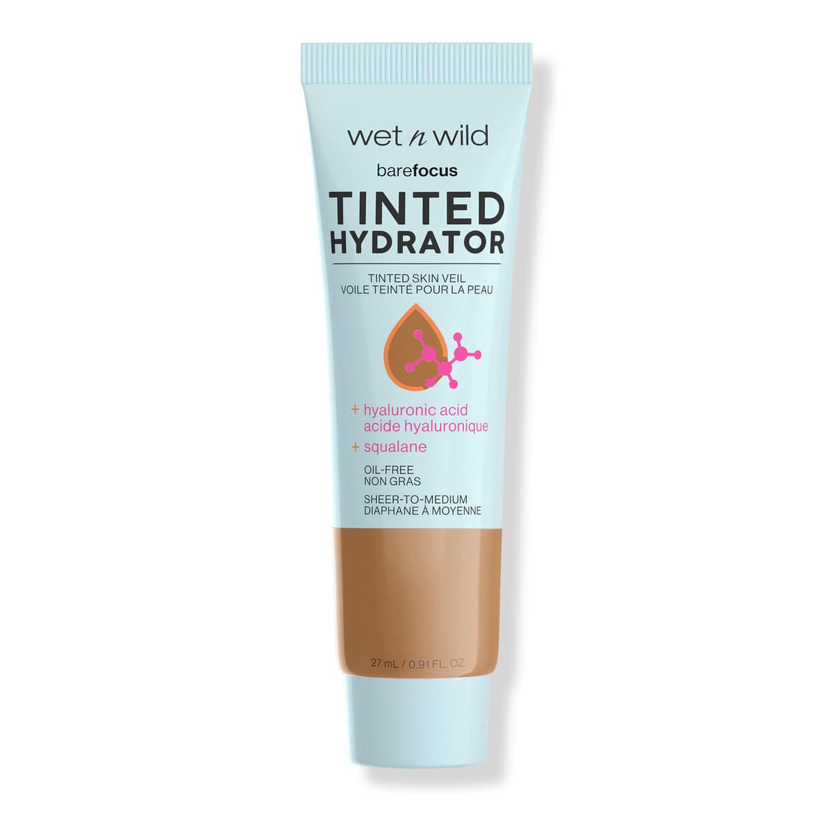 Bare Focus Tinted Hydrator Tinted Skin Veil, Medium Deep