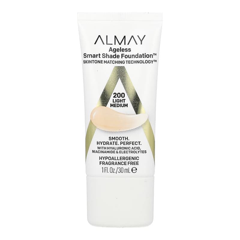 Ageless Smart Shade Foundation, #200 Light Medium