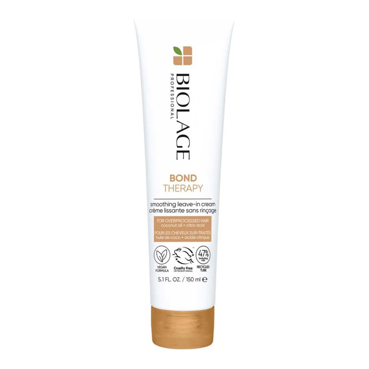 Professional Bond Therapy Vegan Smoothing Leave In Balm With Citric Acid & Coconut Oil For Damaged Hair