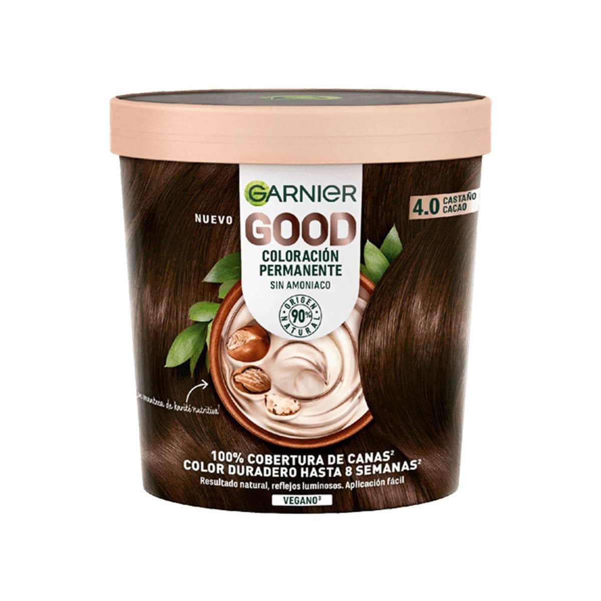 Good Permanent Hair Dye 4.0 Cacao Brown