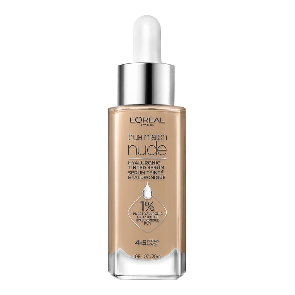 Hyaluronic Tinted Serum Makeup Skincare Hybrid, Medium 4-5