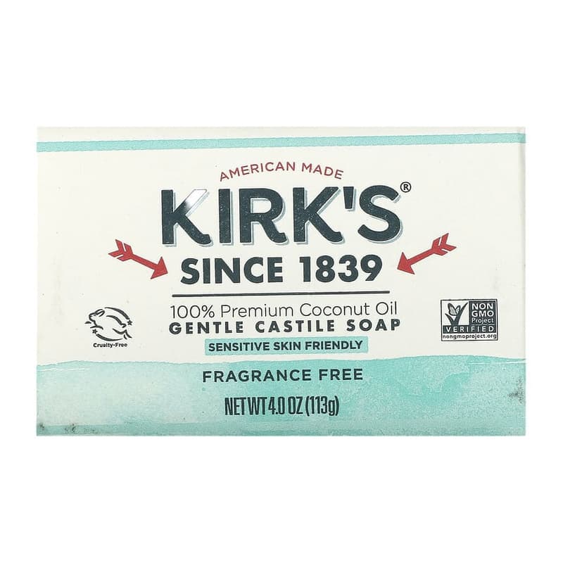 100% Premium Coconut Oil Gentle Castile Bar Soap