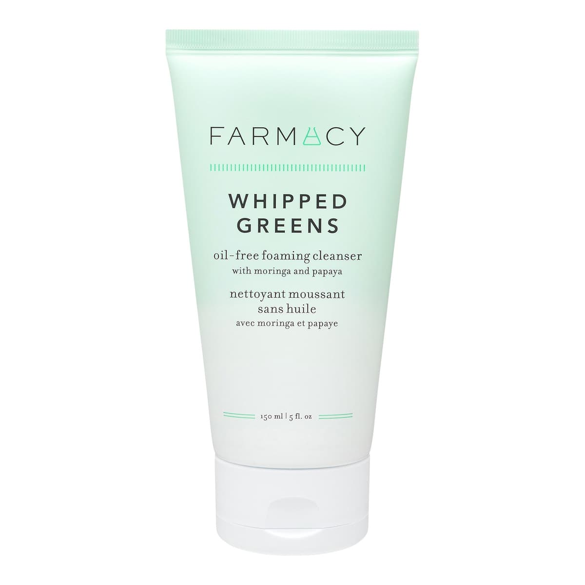 Whipped Greens Oil-Free Foaming Cleanser with Moringa and Papaya