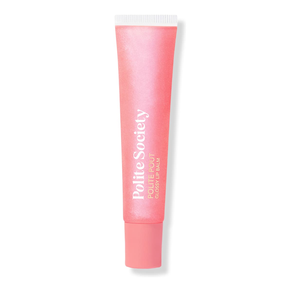 Polite Pout Glossy Lip Balm, Peach Bellini