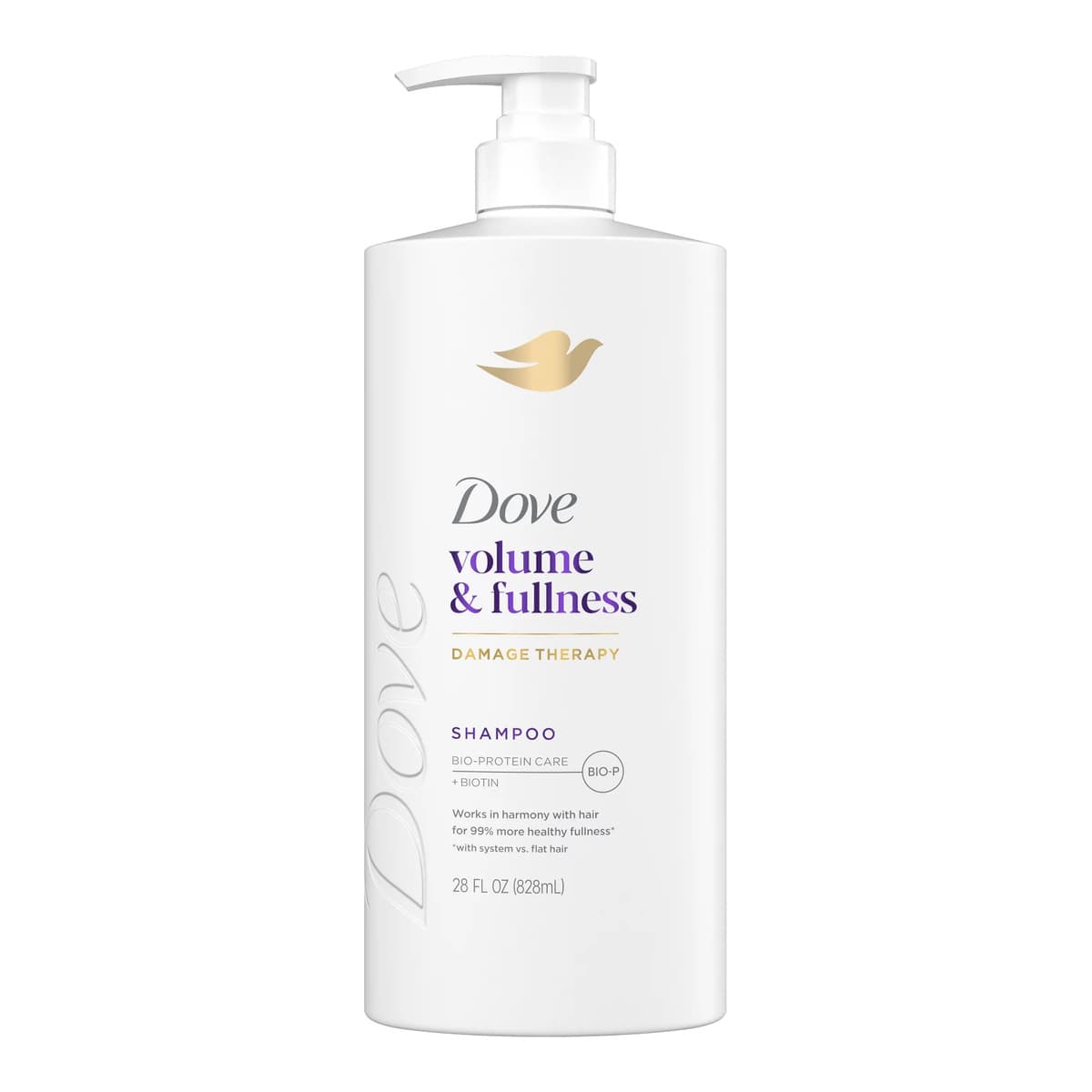 Volume + Fullness Hair Shampoo Pump with Biotin & Bio-Protein Care