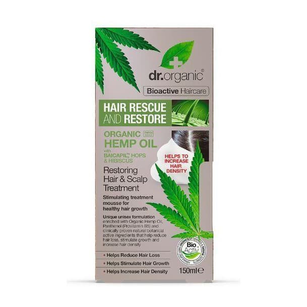 Dr Organic Hemp Oil Hair & Scalp Treatment Mousse