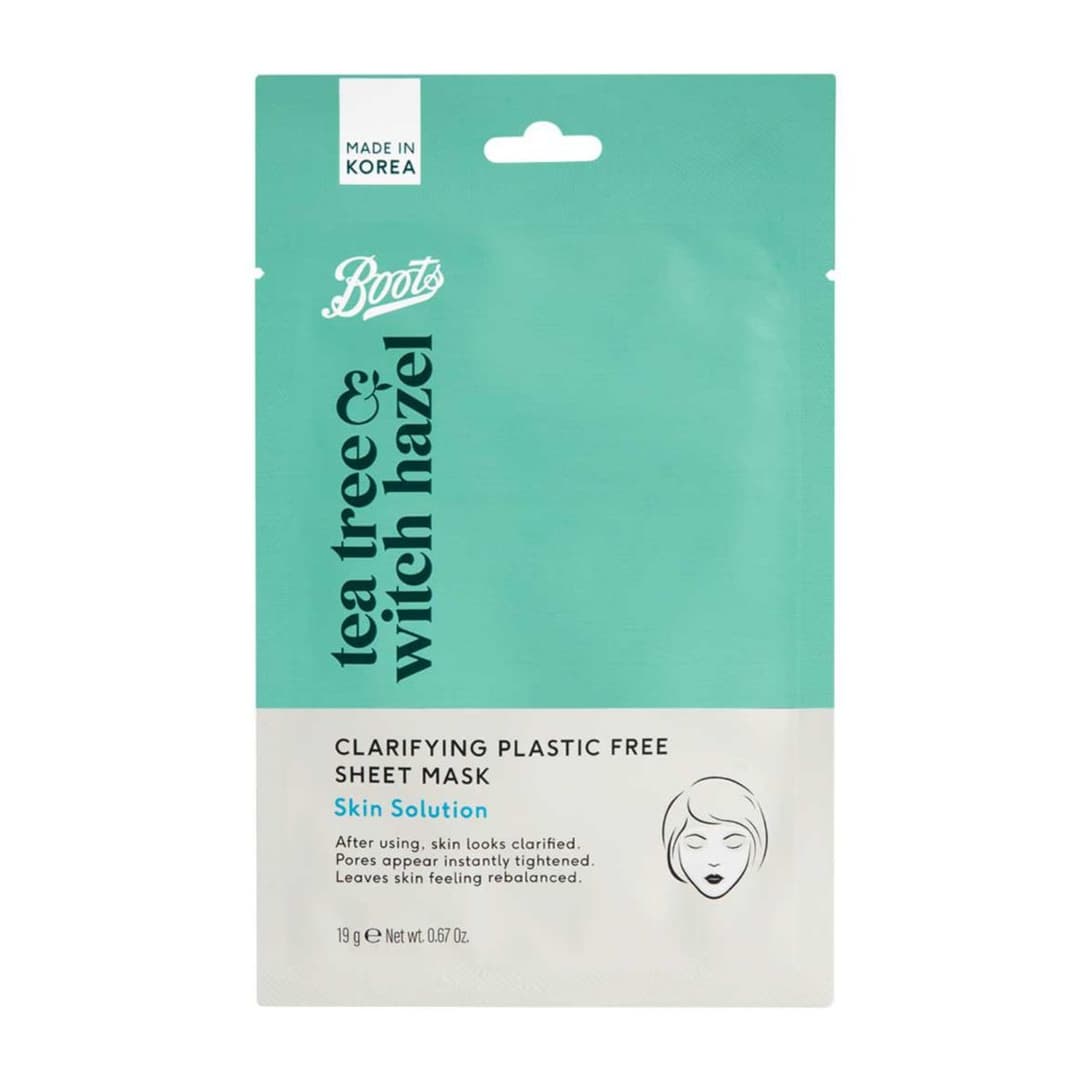 Tea Tree & Witch Hazel Clarifying Plastic Free Sheet Mask