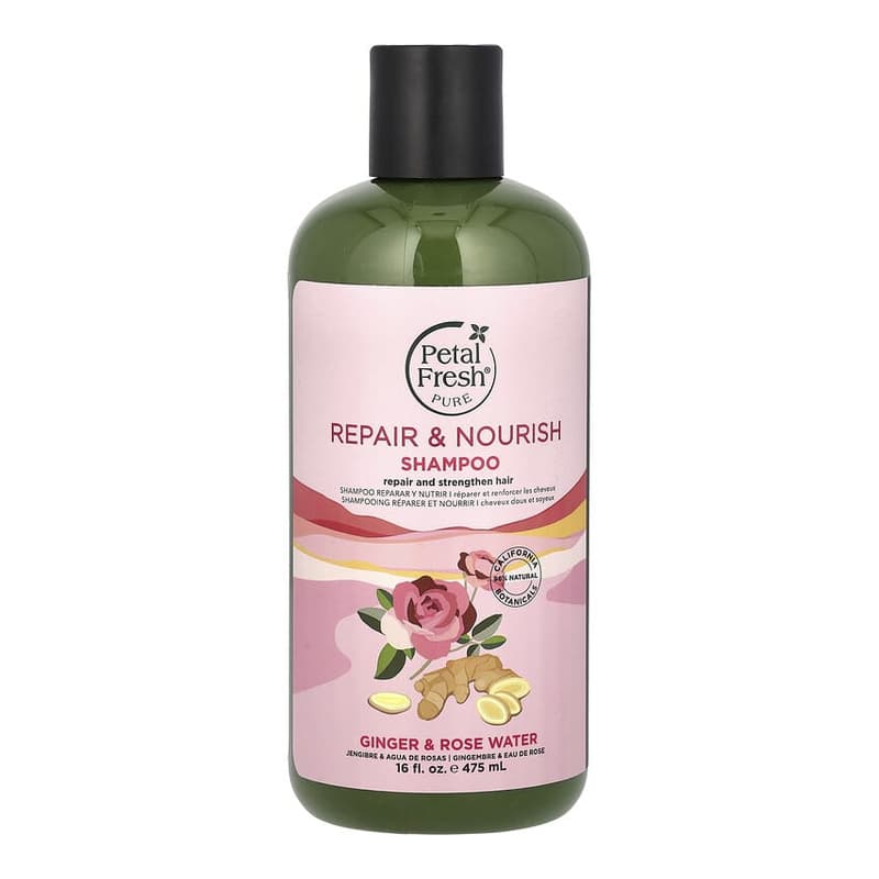 Pure, Repair & Nourish Shampoo, Ginger & Rose Water
