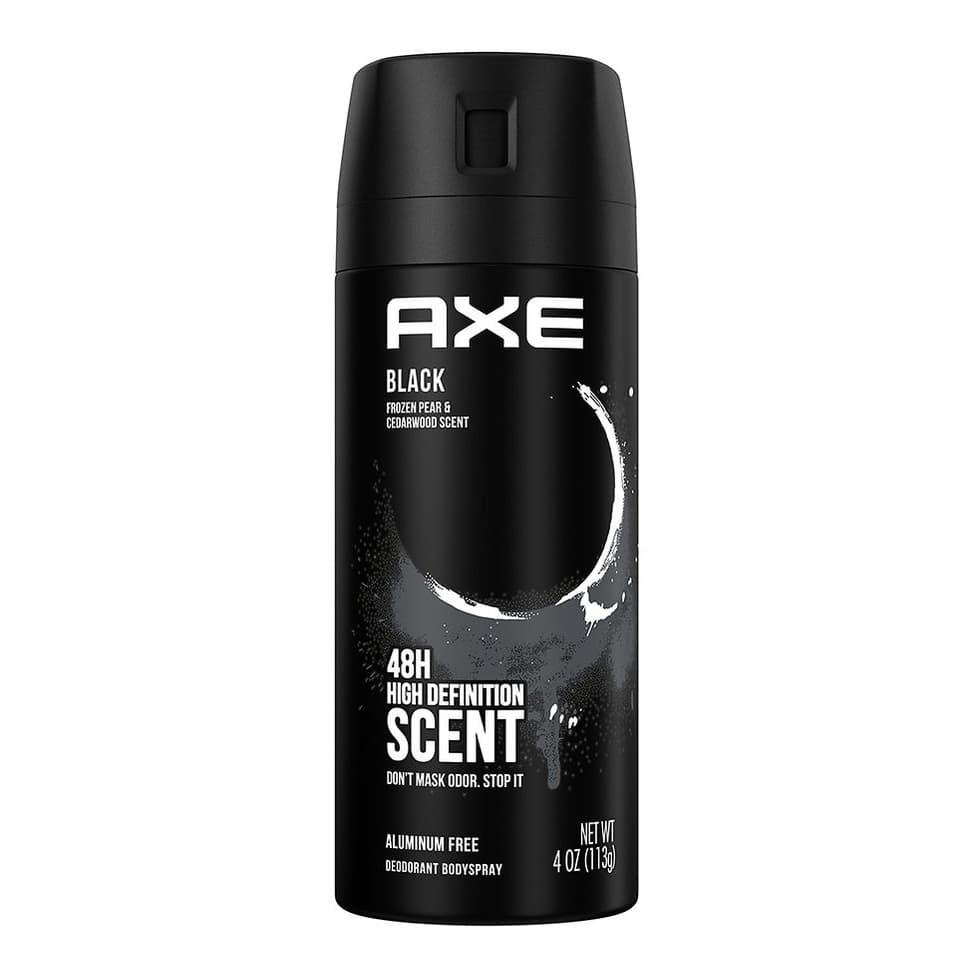 Body Spray Deodorant for Men Black