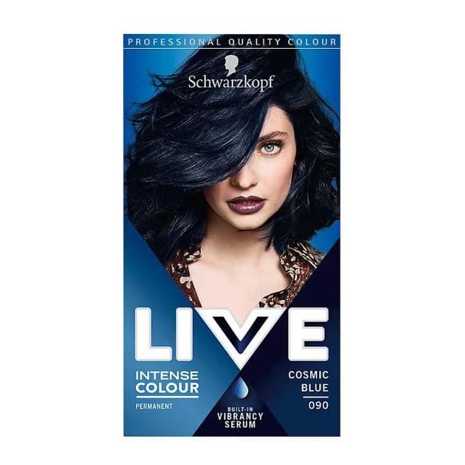 Intense Colour Permanent Black Hair Dye Cosmic Blue