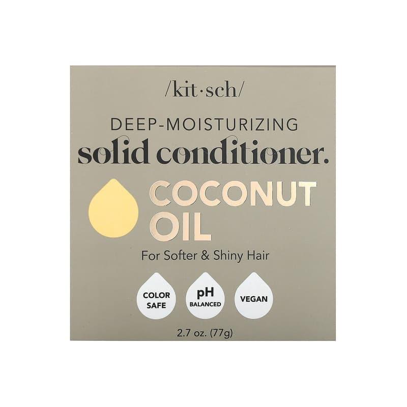 Deep-Moisturizing Solid Conditioner Bar, Coconut Oil, White Tea & Coconut