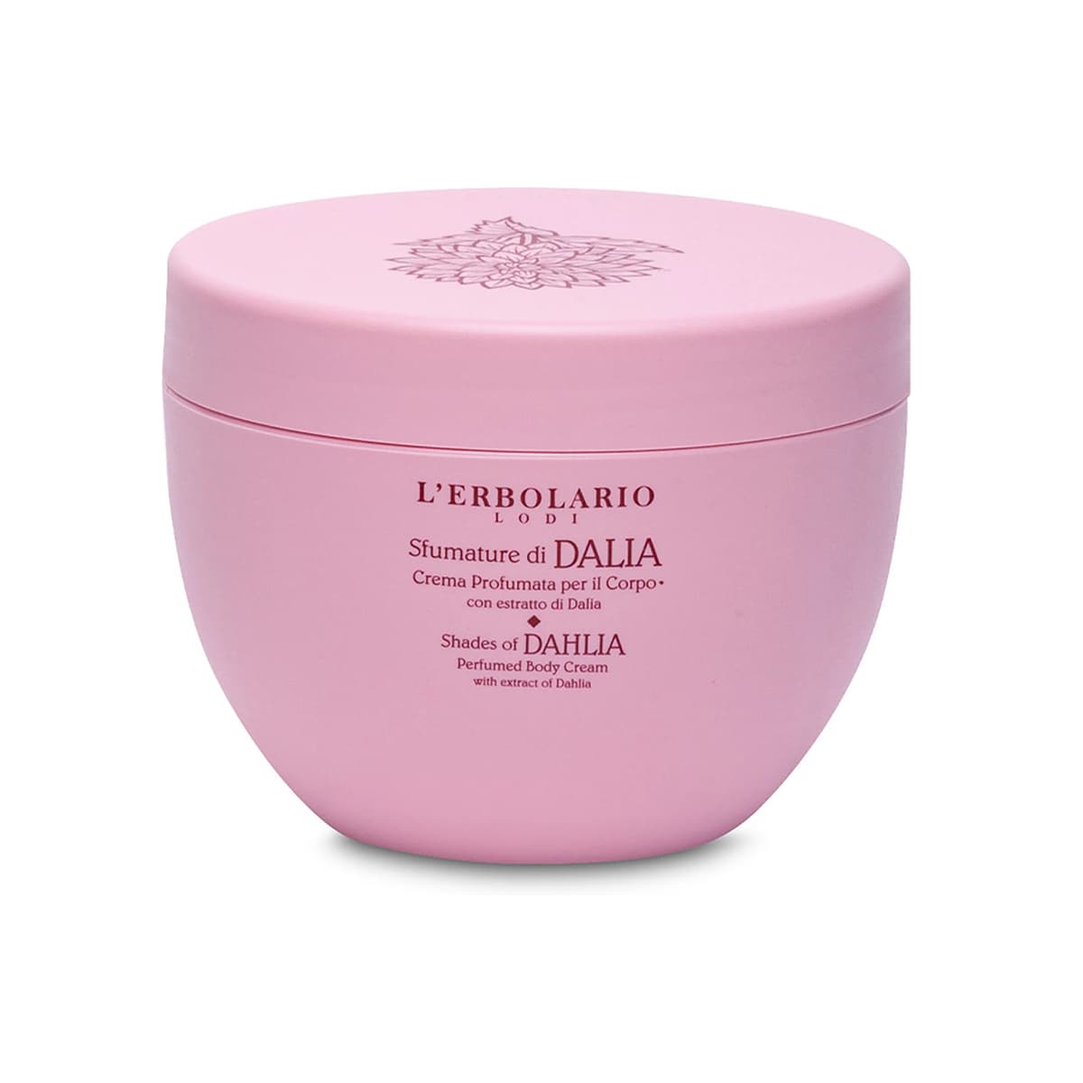 L'Erbolario Shades of Dahlia Perfumed Body Cream - Body Cream for Dry Skin