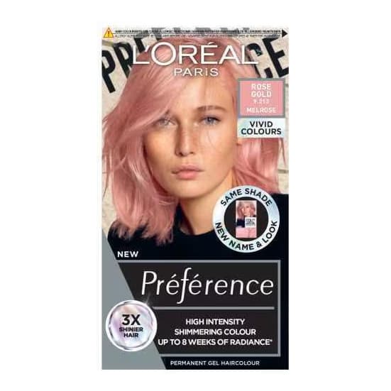 Preference Vivids (Colorista) Hair Dye Rose Gold 9.214