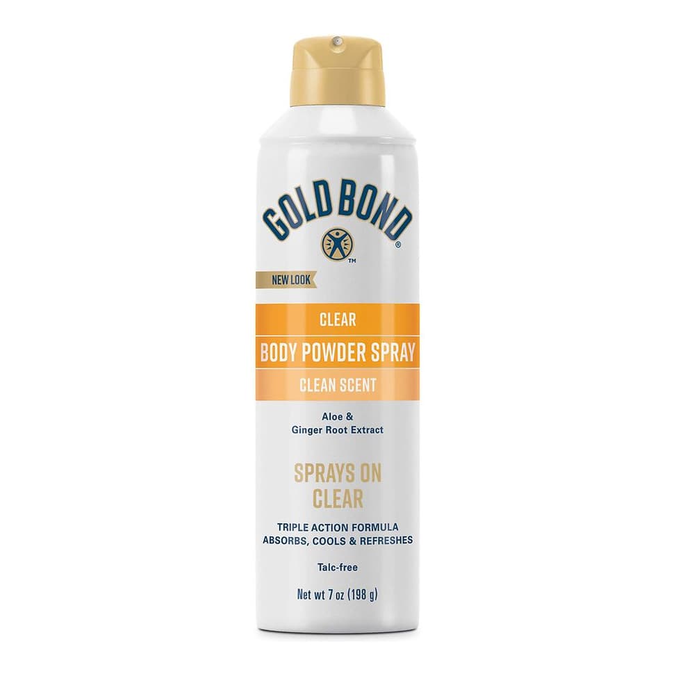 No Mess Clear Body Powder Spray