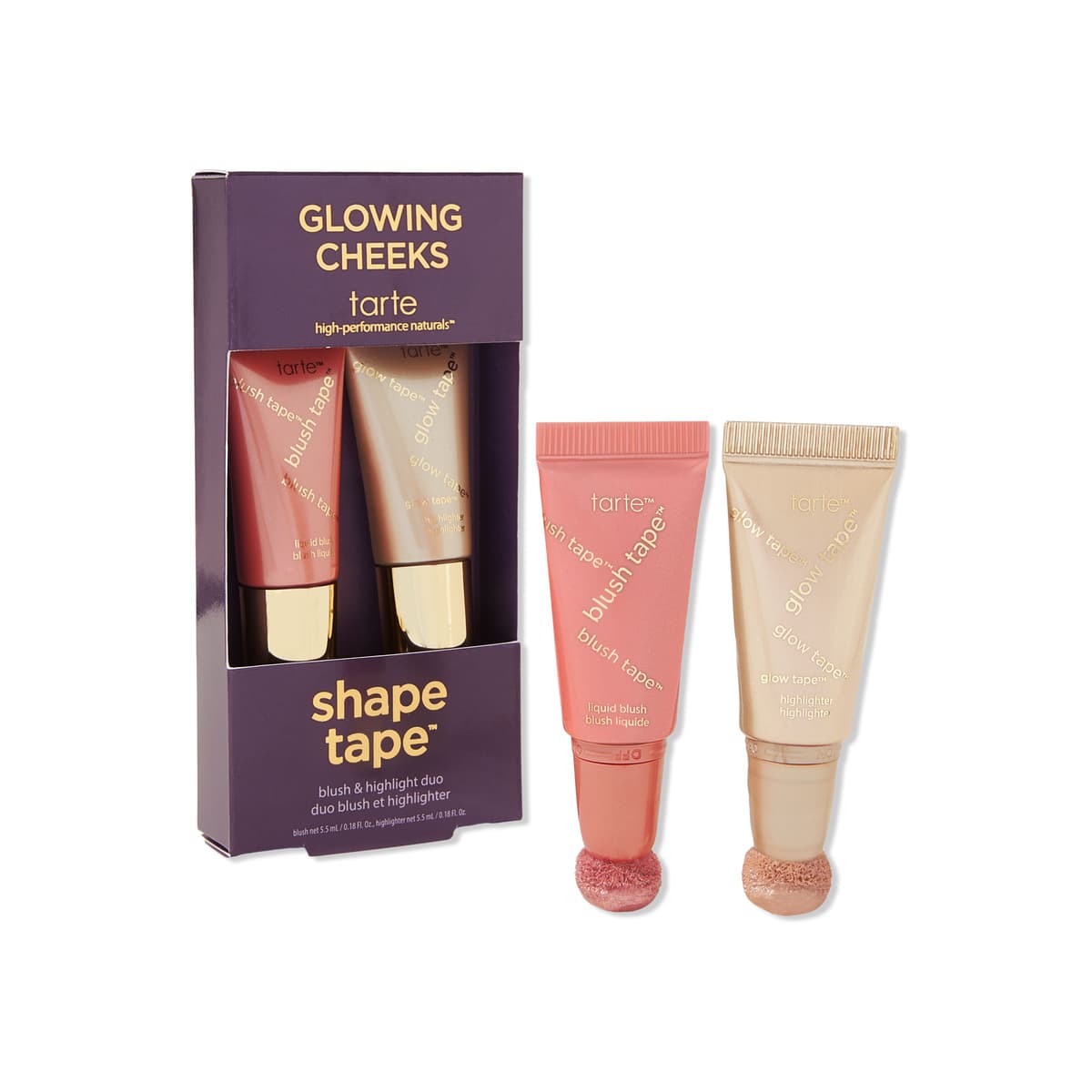 Glowing Cheeks Blush & Highlight Duo, Pink & Pearl Glow