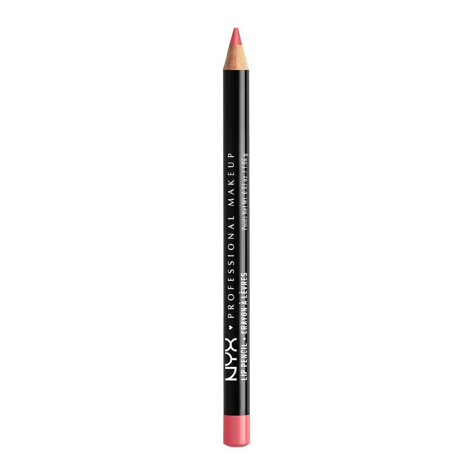Slim Lip Pencil Creamy Long-Lasting Lip Liner, Hot Red