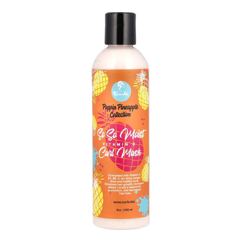 Poppin Pineapple Collection, So So Moist, Vitamin C, Curl Mask