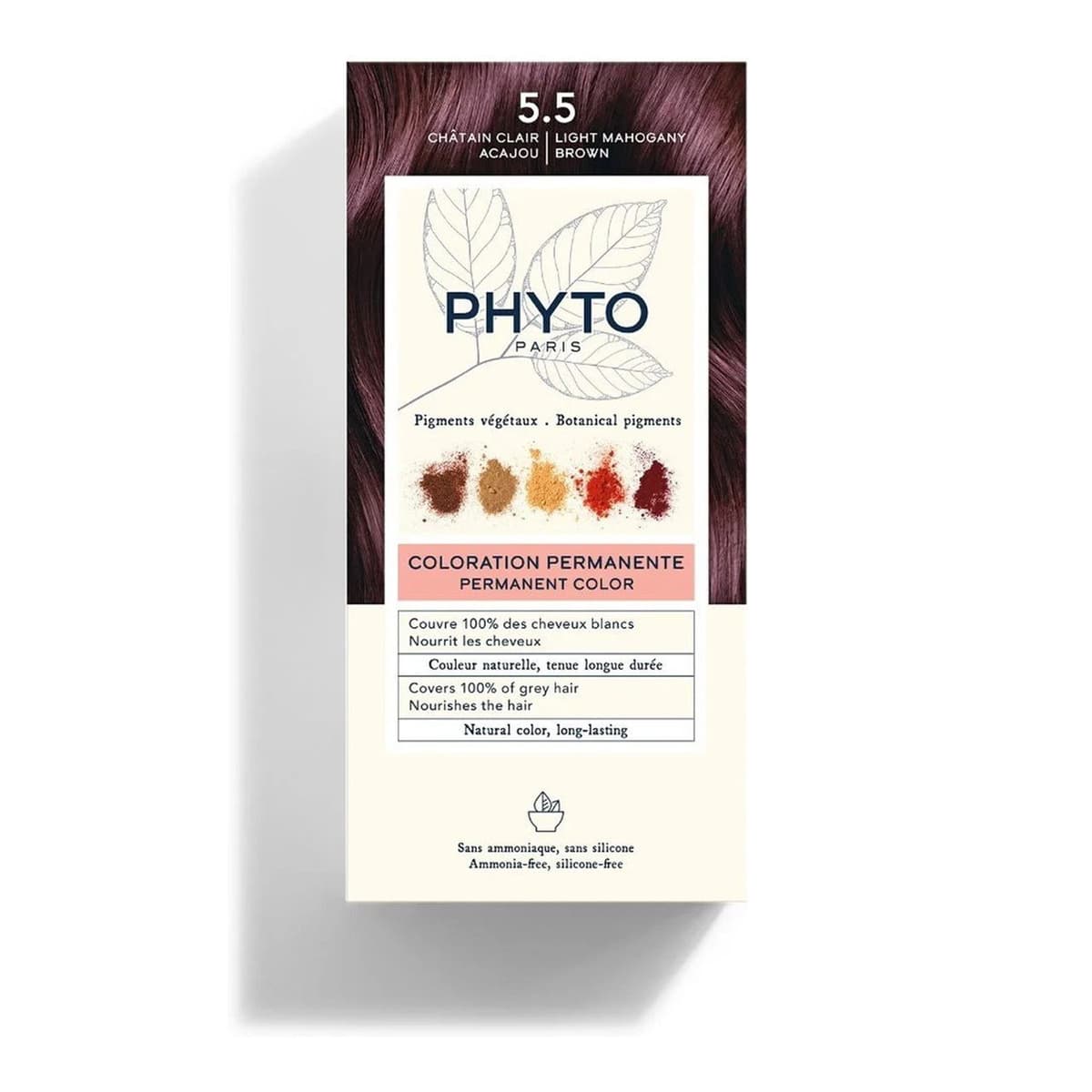 Permanent Color Shade 5.5 Light Mahogany Brown