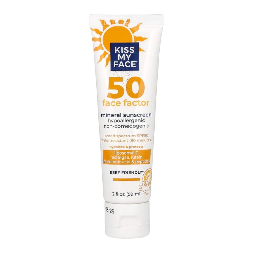 50 Face Factor, Mineral Sunscreen, SPF 50