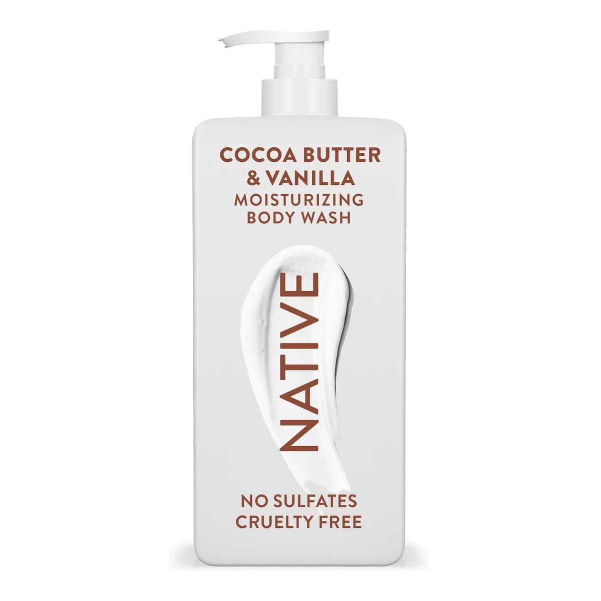 Moisturizing Body Wash for Women & Men - 24hr Hydration - Cocoa Butter & Vanilla - Sulfate Free - Paraben Free