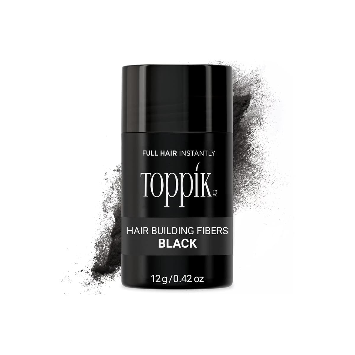 Hair Building Fibers, Black Fill In Fine or Thinning Hair Black