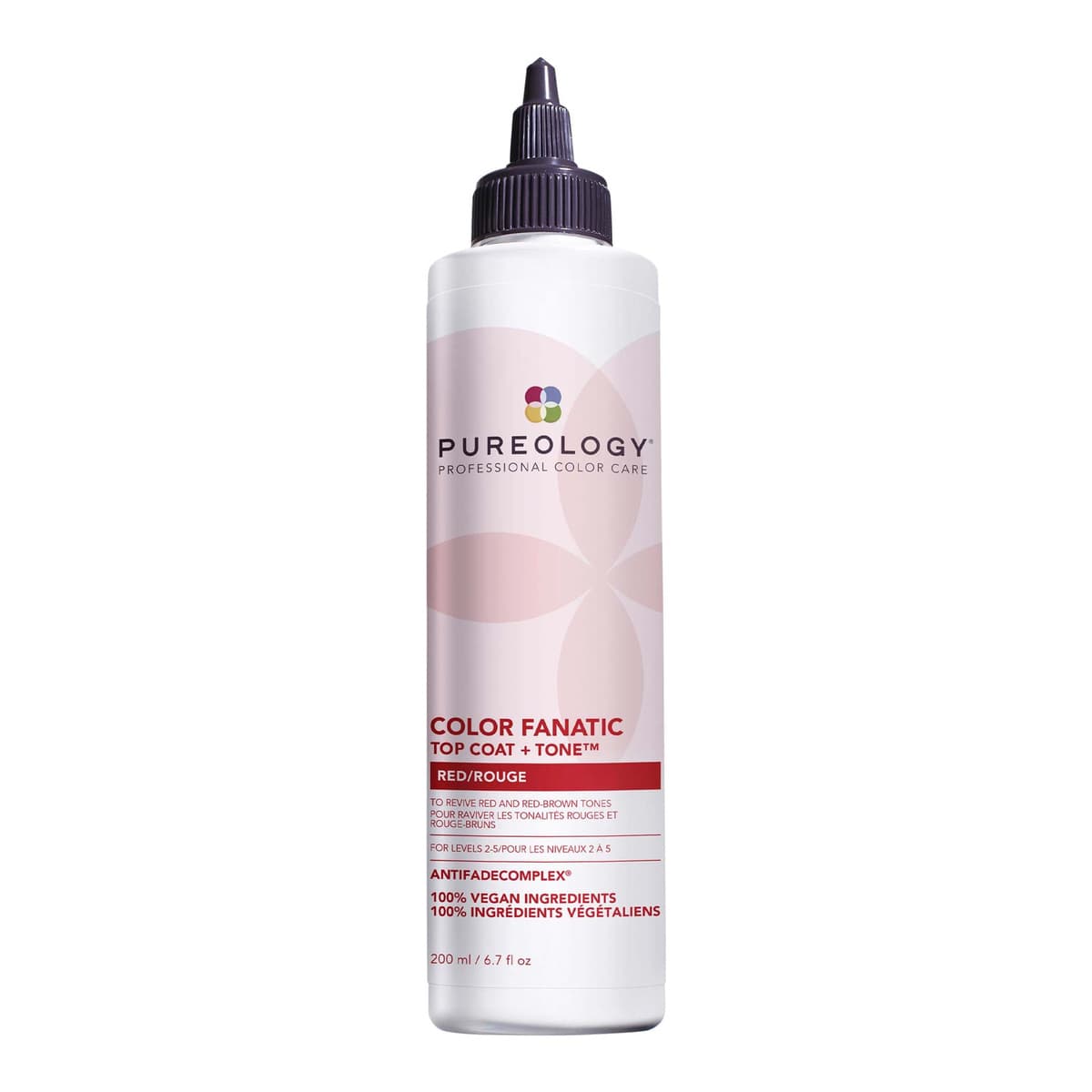 Color Fanatic Top Coat + Tone Hair Gloss, Red