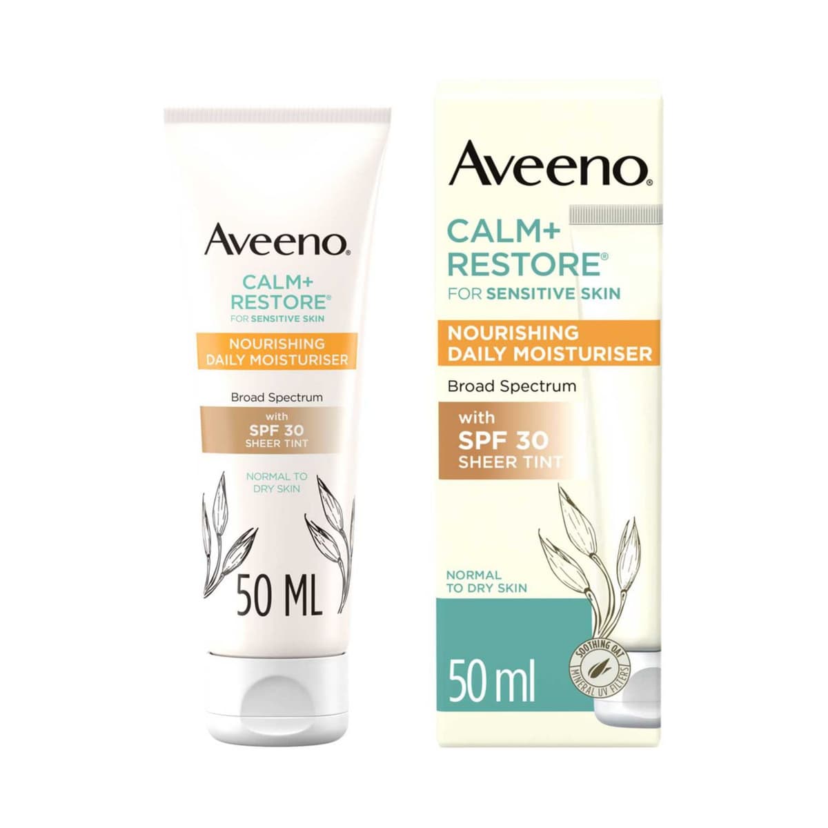 Face CALM+RESTORE® Nourishing Daily Moisturizer with Sheer Tint SPF30