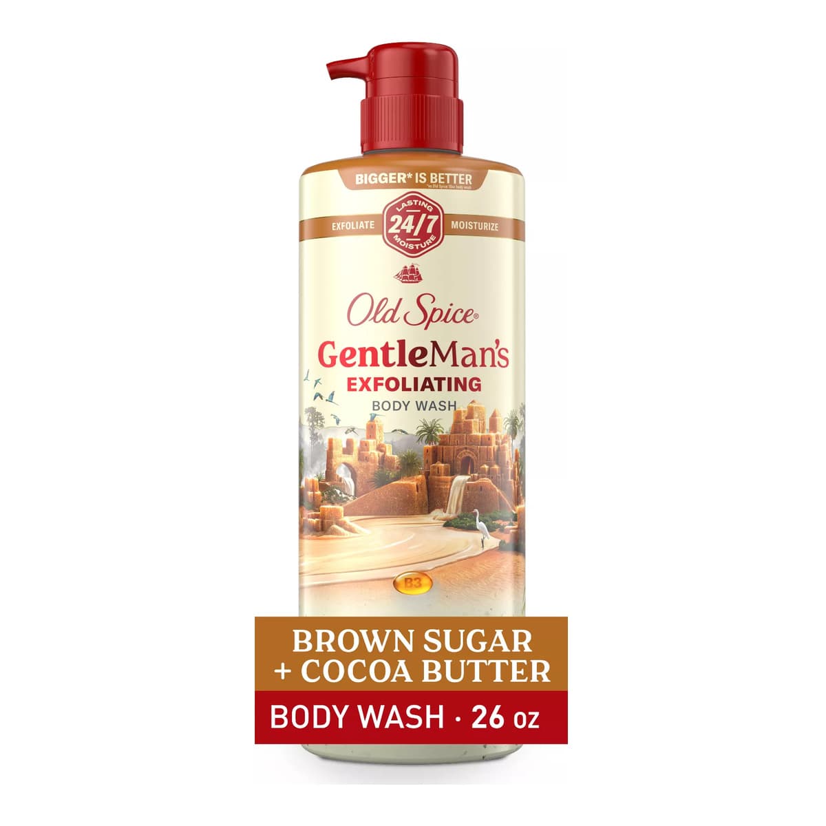 Gentle Man's Blend Exfoliating Bodywash Pump - Brown Sugar & Cocoa Butter