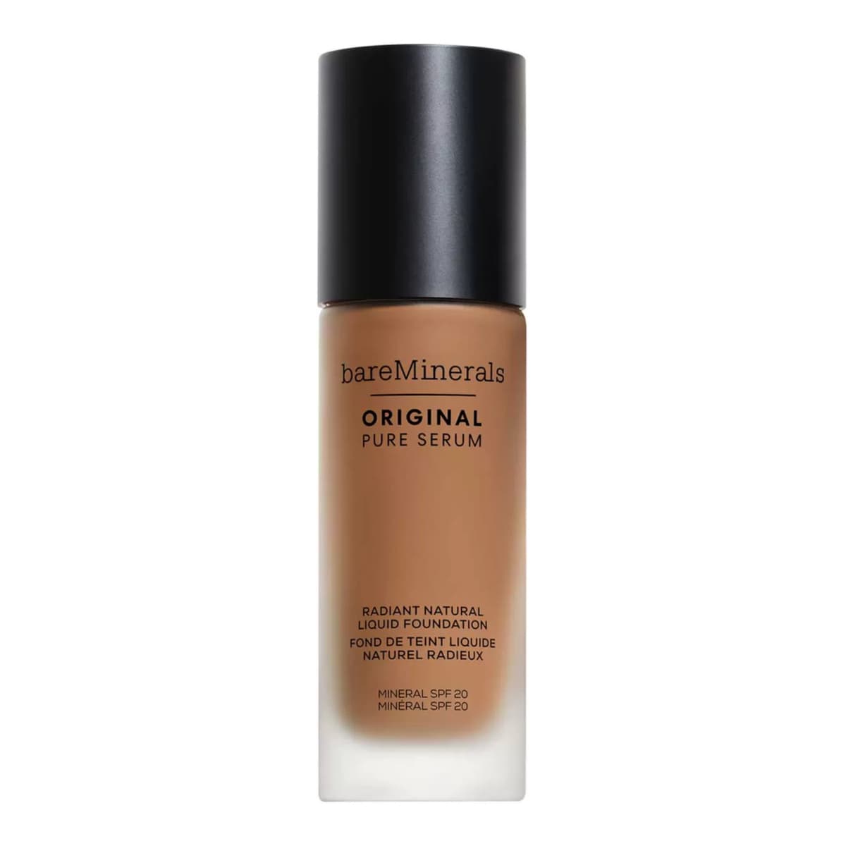 ORIGINAL Pure Serum Radiant Natural Liquid Foundation Mineral SPF 20, medium deep neutral 4