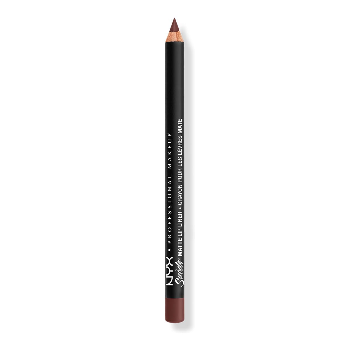 Suede Matte Lip Liner Velvet Soft Vegan Lip Pencil, Cold Brew