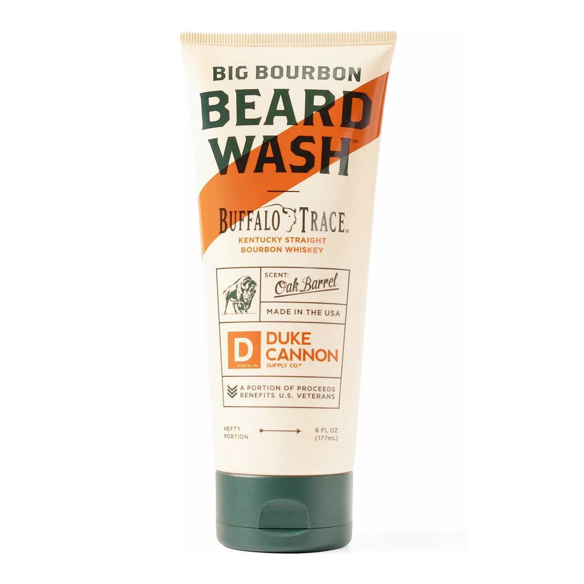 Duke Cannon Big Bourbon Beard Wash - Bourbon Oak Barrel Scent - Conditioning Beard Wash for Men