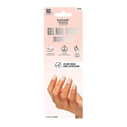 Semi Cured Gel Nail Wraps Moon Quartz 20s