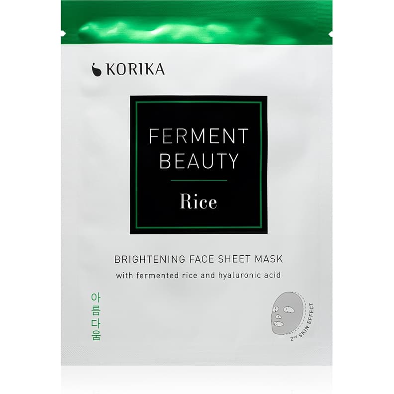 FermentBeauty Brightening Face Sheet Mask with Fermented Rice and Hyaluronic Acid