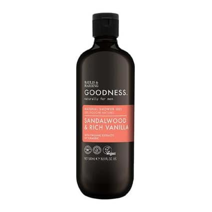 Goodness Sandalwood & Vanilla Natural Shower Gel