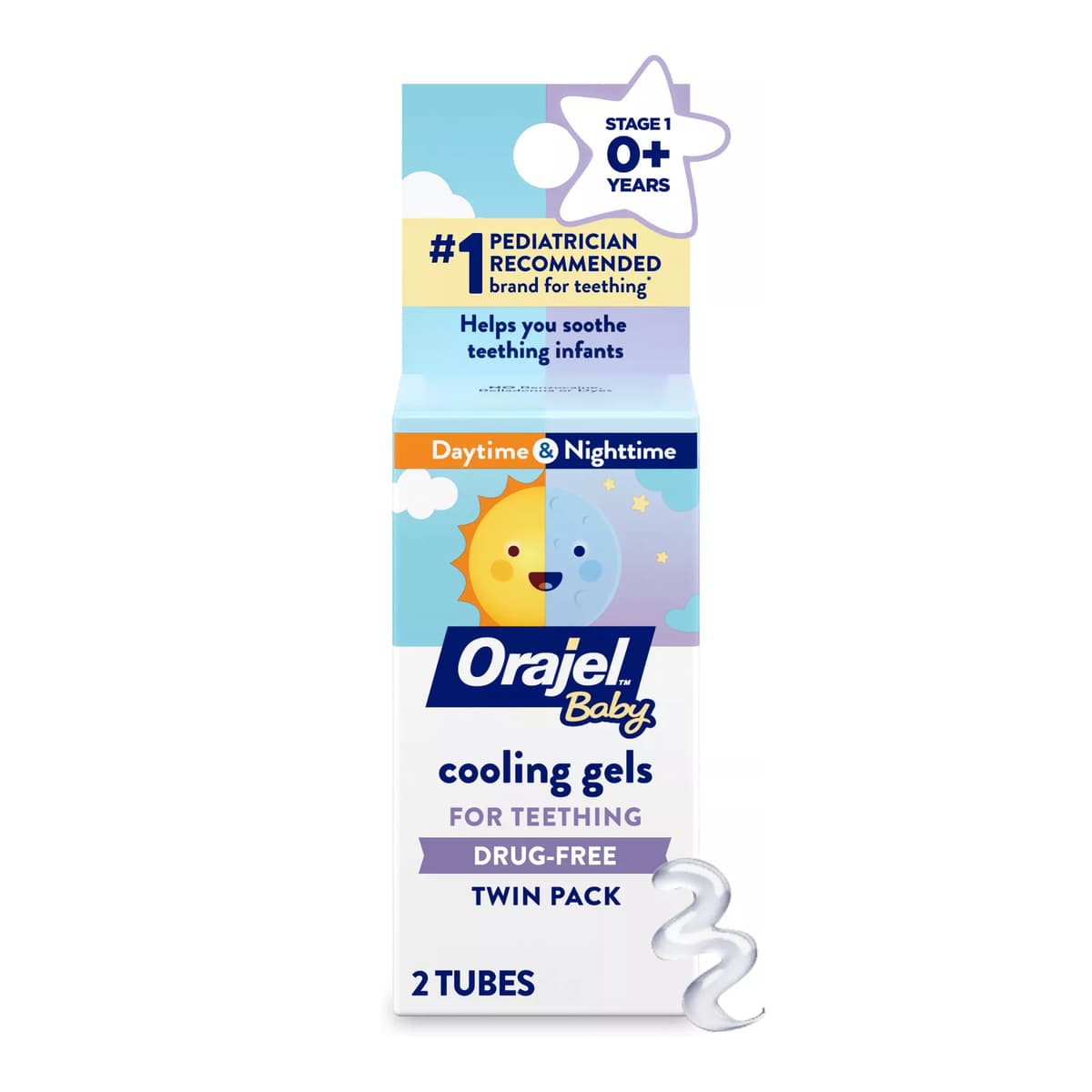 Baby Daytime & Nighttime Cooling Gels for Teething