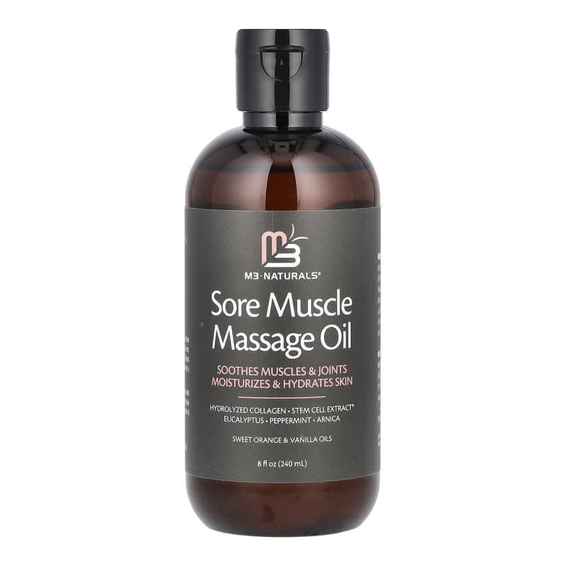 Sore Muscle Massage Oil, Sweet Orange & Vanilla