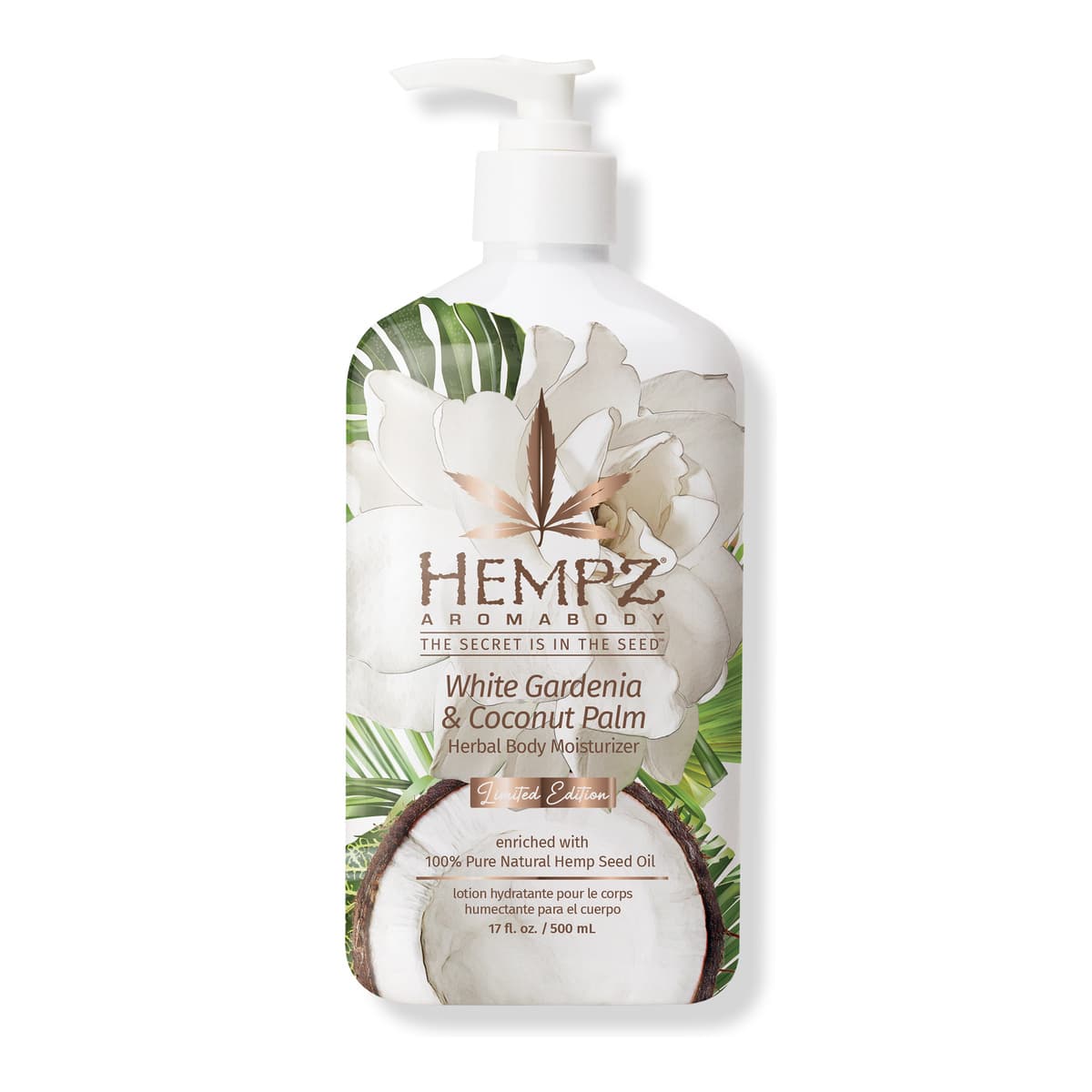 Limited Edition White Gardenia & Coconut Palm Herbal Body Moisturizer