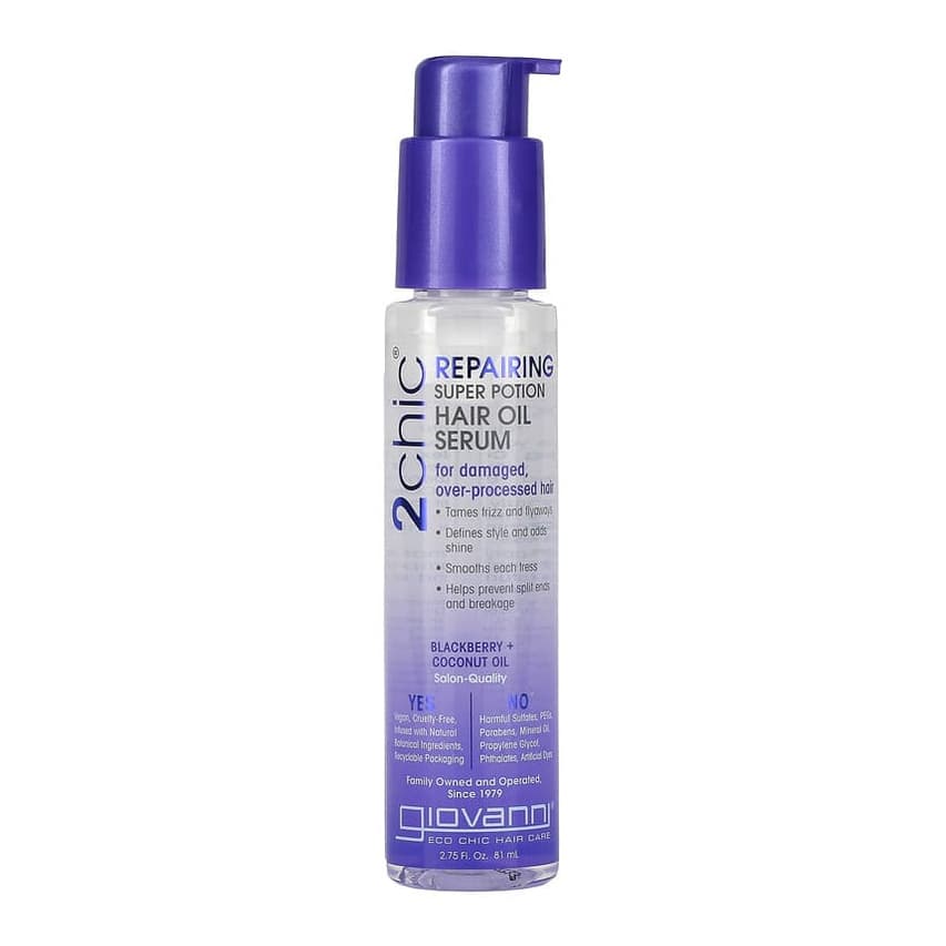 2chic, Repairing Super Potion Hair Oil Serum, Blackberry + Coconut Oil