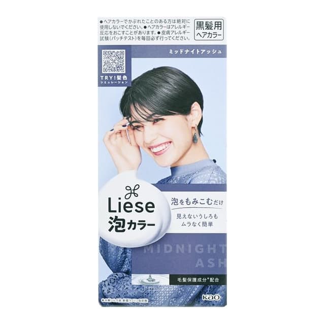Liese Creamy Bubble Hair Color, Midnight Ash