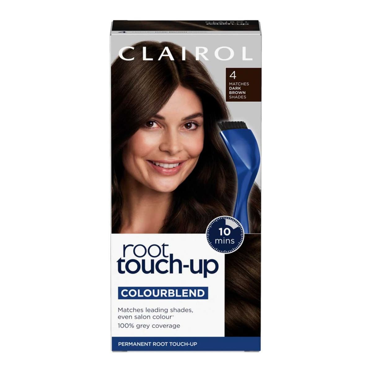 Clairol Root Touch-Up Permanent Hair Dye 4 Dark Brown