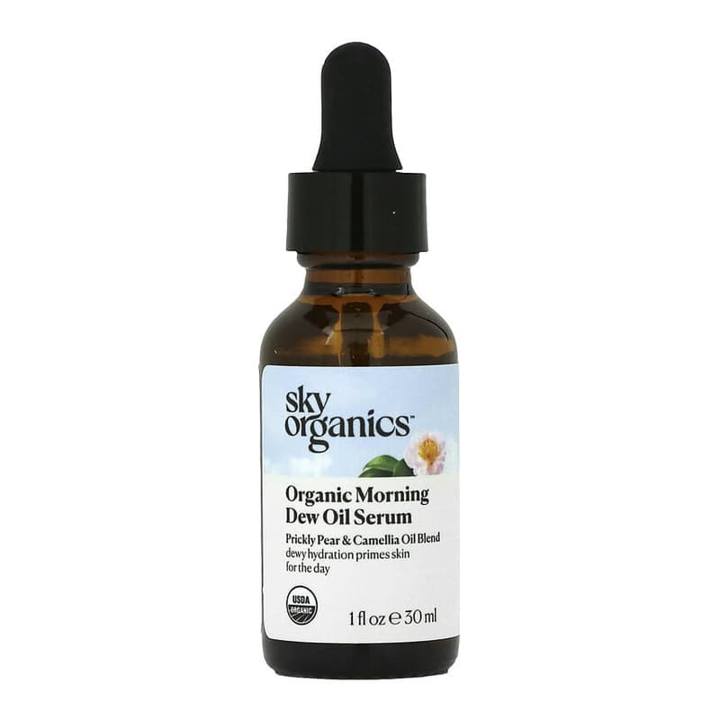 Organic Morning Dew Oil Serum, Prickly Pear & Camellia Oil Blend