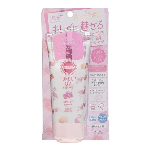 Suncut Tone Up UV Essence Sunblock SPF 50+ PA++++, Pink Flamingo